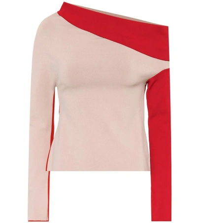 Shop Haider Ackermann Draped Knit Top In Multicoloured