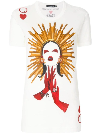 Shop Dolce & Gabbana Queen Of Hearts T-shirt