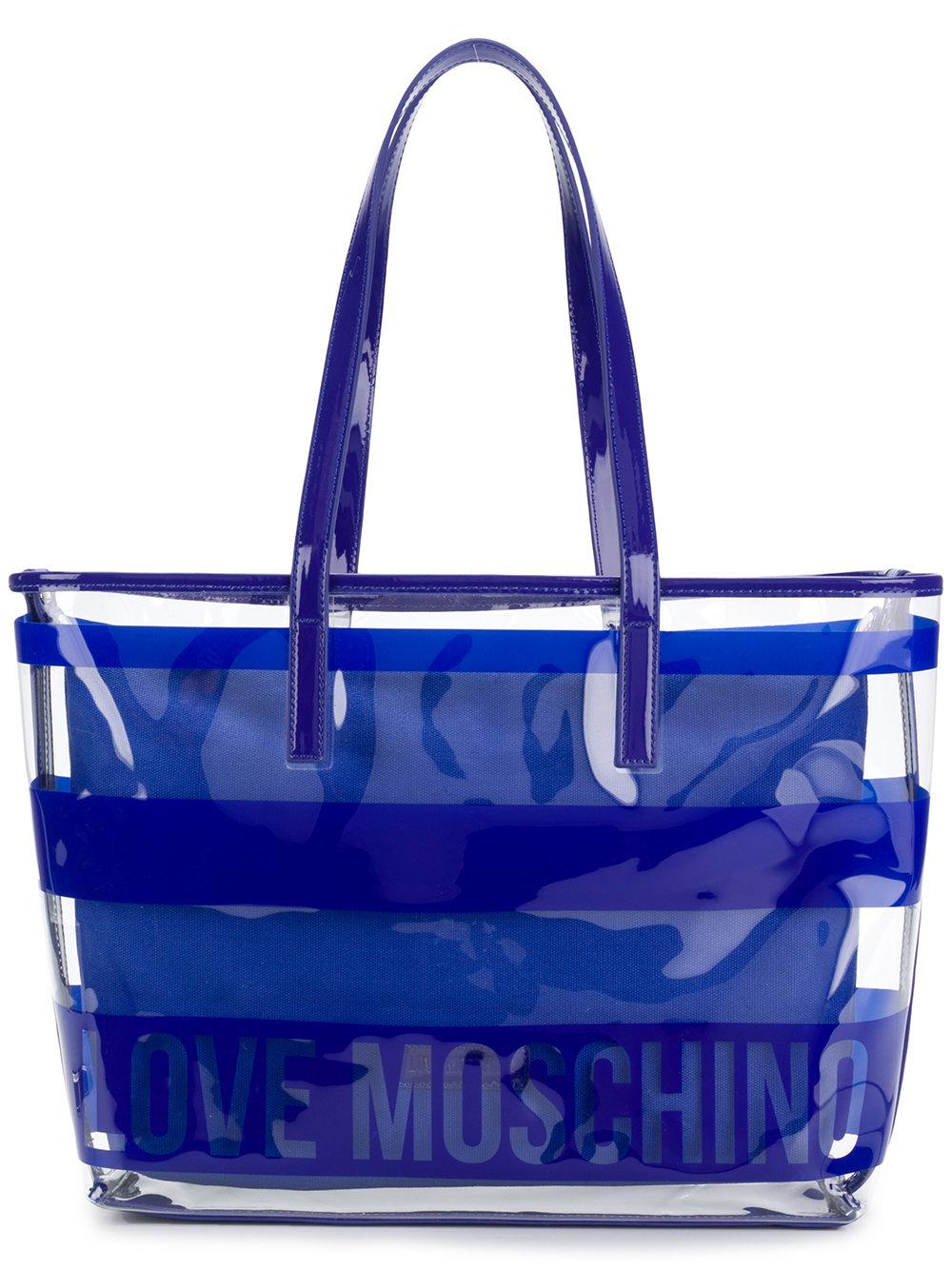 moschino clear tote