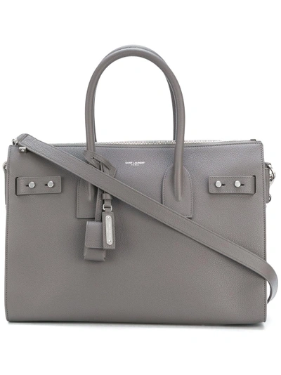 Shop Saint Laurent Sac De Jour Tote - Grey