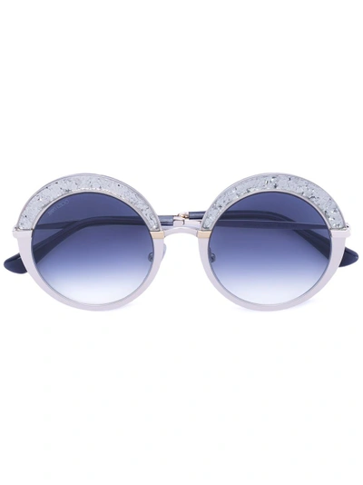 Jimmy Choo Gotha Sunglasses In Metallic