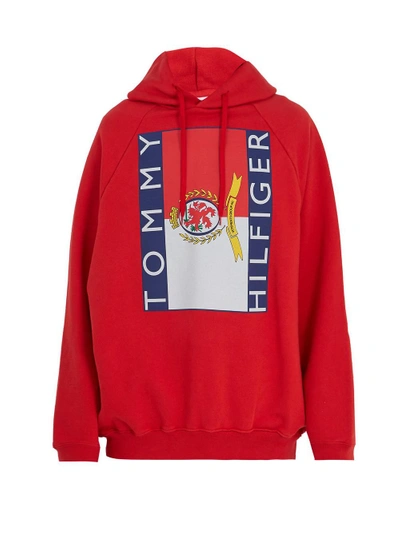 Vetements X Tommy Hilfiger Printed Cotton Hoody | ModeSens