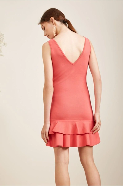 Shop Keepsake Moving On Knit Dress In Pop Red