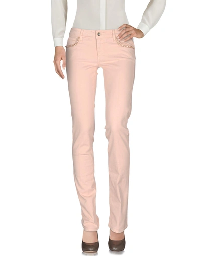 Shop Liu •jo Casual Pants In Pink