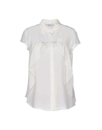 Shop Liu •jo Shirts In White