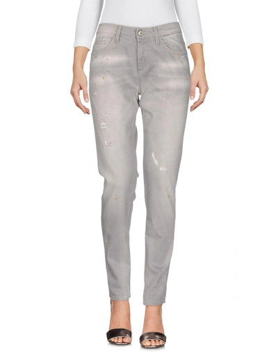 Shop Liu •jo Denim Pants In Grey