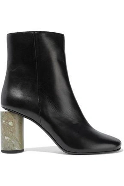 Woman Althea Leather Ankle Boots Black