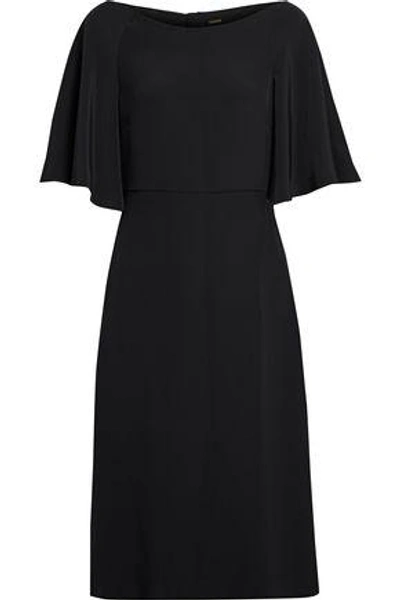 Shop Adam Lippes Woman Silk Dress Black