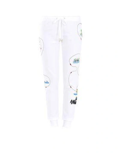 Shop Love Moschino Pants In White