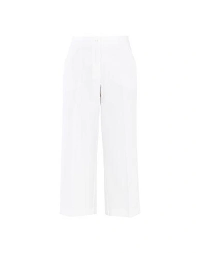 Shop Boutique Moschino Pants In White