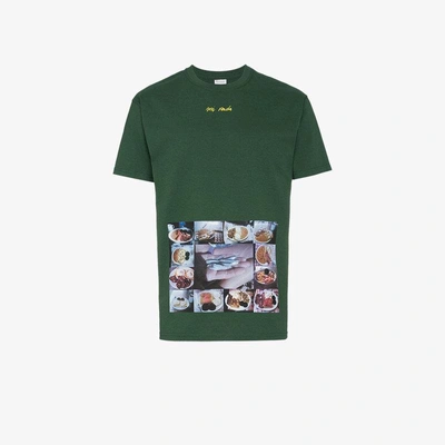 Shop Just A T-shirt Mark Lebon Dinner T-shirt In Green