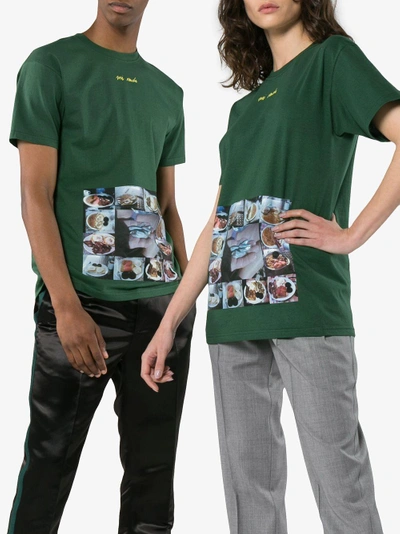 Shop Just A T-shirt Mark Lebon Dinner T-shirt In Green