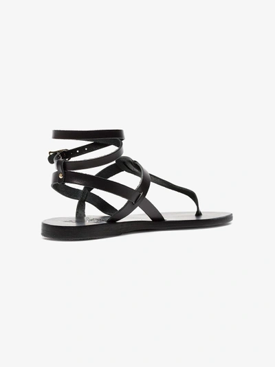 Shop Ancient Greek Sandals Black Estia Ankle Strap Sandals