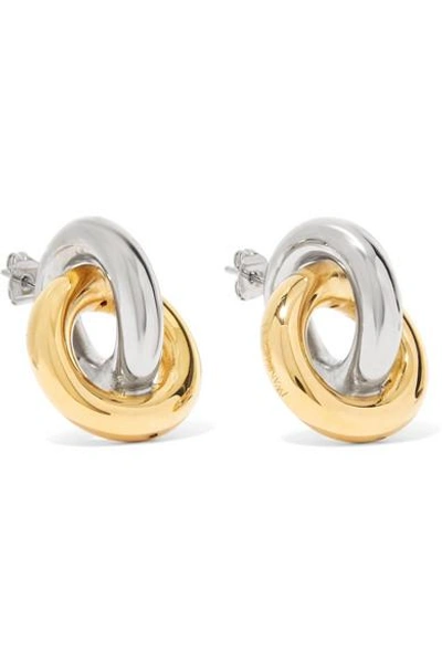 Shop Jw Anderson Gold And Silver-plated Earrings