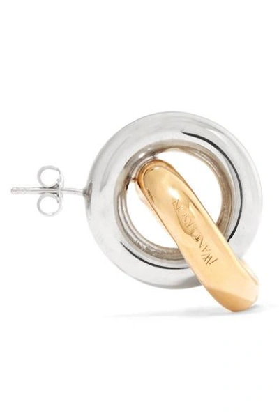 Shop Jw Anderson Gold And Silver-plated Earrings