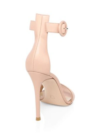 Shop Gianvito Rossi Dahlia Stiletto Leather Sandals In Pink