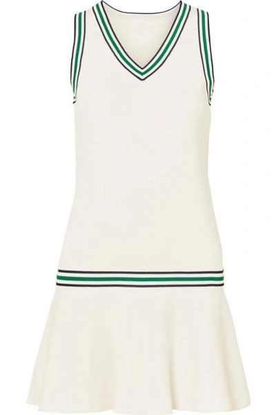 Shop Tory Sport Stretch-knit Tennis Dress In White