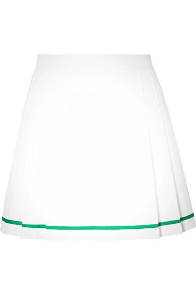 Shop Tory Sport Pleated Crepe Tennis Skirt In White