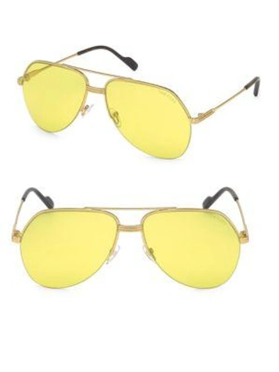 Shop Tom Ford Metal Aviator Sunglasses In Brown