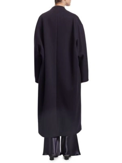 Shop The Row Maiph Oversize Coat In Dark Navy