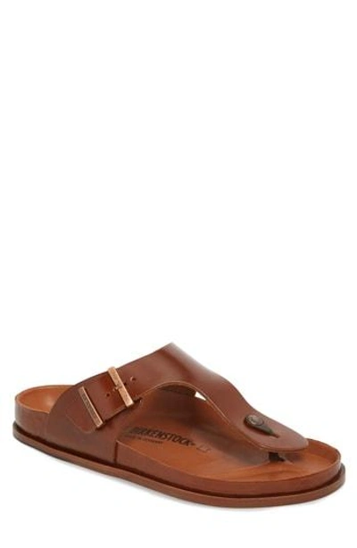 Birkenstock Ramses Premium Thong Sandal In Cognac Leather | ModeSens