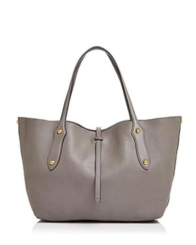 Shop Annabel Ingall Isabella Small Leather Tote In Slate/gold