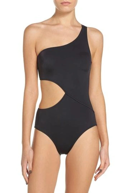Shop Solid & Striped Claudia One-piece Swimsuit In Black