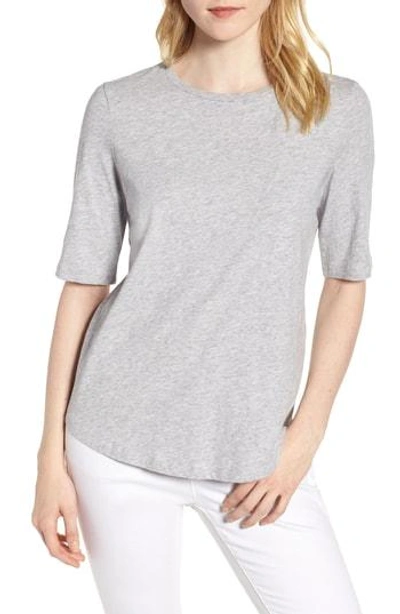 Shop Eileen Fisher Crewneck Tee In Dark Pearl