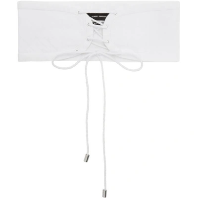 Shop Isabel Marant White Zeonor Endless Summer Belt In 20wh White