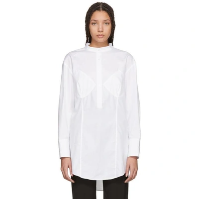 Shop Wendelborn White Darted Bra Shirt