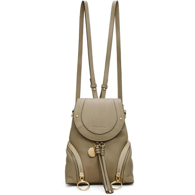 Shop See By Chloé Grey Zip Backpack