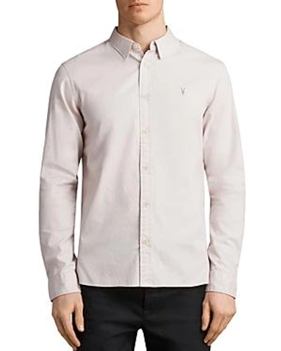 Shop Allsaints Redondo Slim Fit Button-down Shirt In River Pink