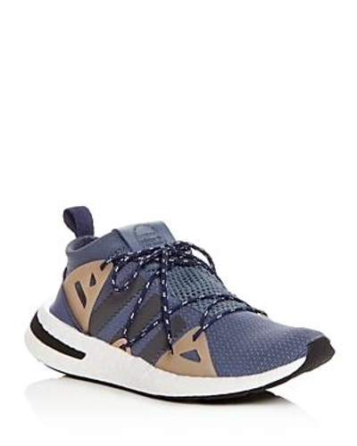 Shop Adidas Originals Women's Arkyn Knit Lace Up Sneakers In Steel Gray