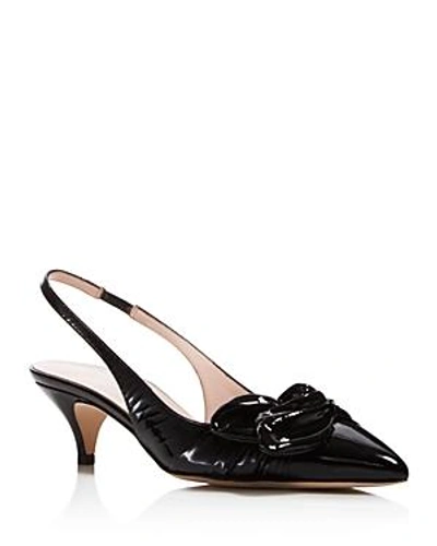 Shop Kate Spade New York Women's Ophelia Patent Leather Slingback Pumps In Black