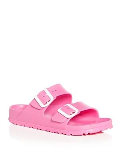 Shop Birkenstock Women's Arizona Eva Essentials Slide Sandals In Pink