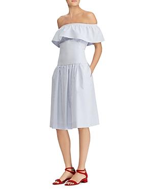 XL Details about   Anthropologie Striped On Off-The-Shoulder White A-Line Pleated Mini Dress