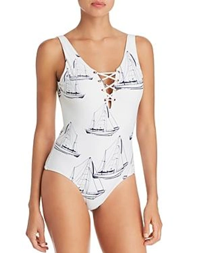 Shop 6 Shore Road By Pooja Ocean One Piece Swimsuit In Technical