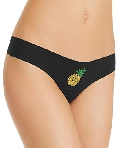 Shop Commando Pineapple Seamless Thong In Sparkle Pineapple Patch