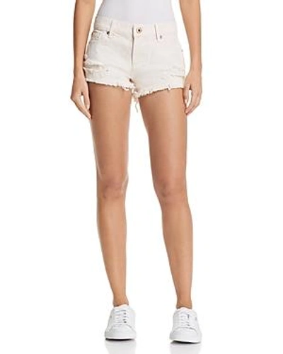 Shop Pistola Gigi Distressed Cutoff Denim Shorts In Rose