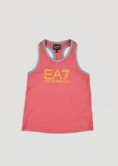 Shop Emporio Armani Tank Tops - Item 12167746 In Coral ; White 1