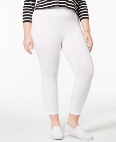 Shop Hue Women's Plus Capri Leggings In White