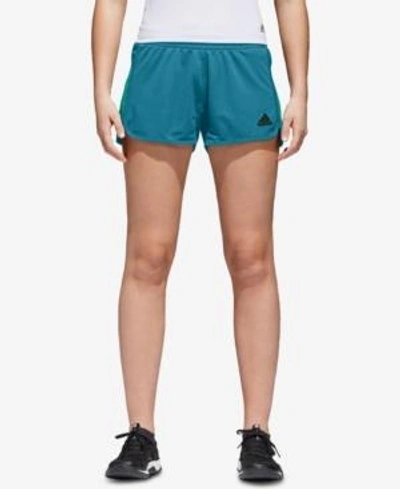 Shop Adidas Originals Adidas Climalite Shorts In Real Teal