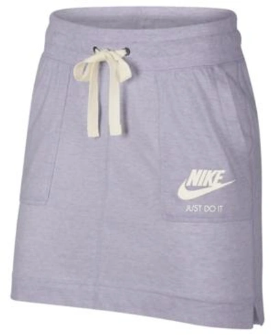 Shop Nike Gym Vintage Skirt In Barely Grape