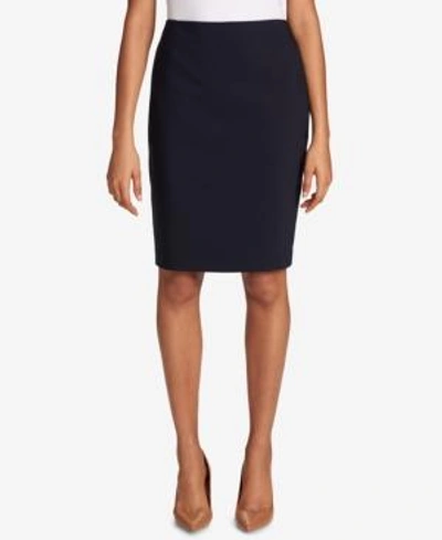 Shop Tommy Hilfiger Pencil Skirt In Midnight