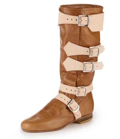 Shop Vivienne Westwood Pirate Boot In Tan