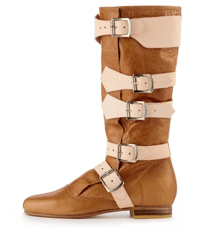 Shop Vivienne Westwood Pirate Boot In Tan