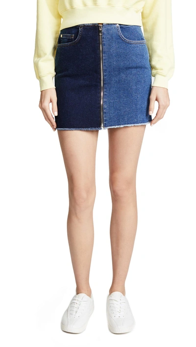 Shop Cotton Citizen The Mini Zip Skirt In Mercer & Melrose