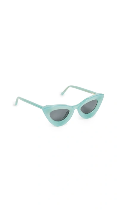 Shop Grey Ant Iemall Sunglasses In Green/grey