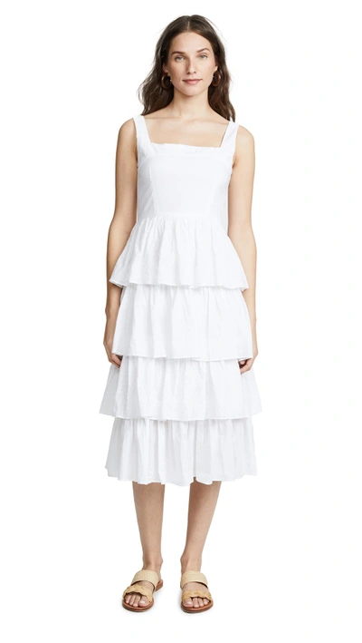 Shop Kos Resort Tiered Dress In White