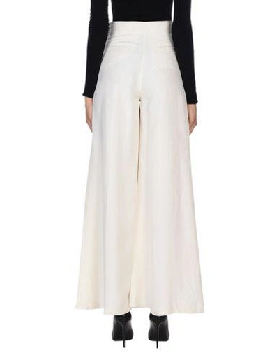 Shop Valentino Casual Pants In Ivory